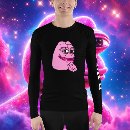 BK-D-037##S-001 PINK PEPE Men's Rash Guard