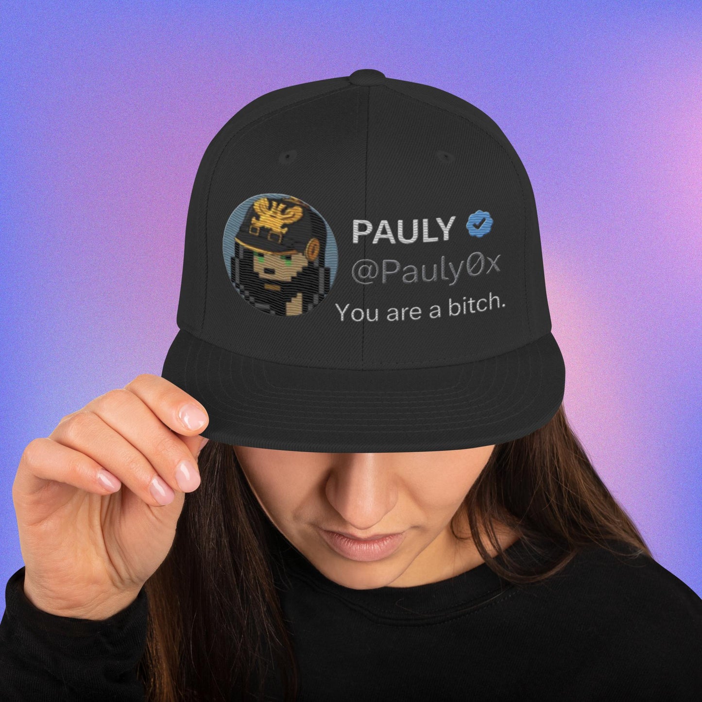 BU-D000 @PAULY0X YOU ARE A BITCH Classic Snapback