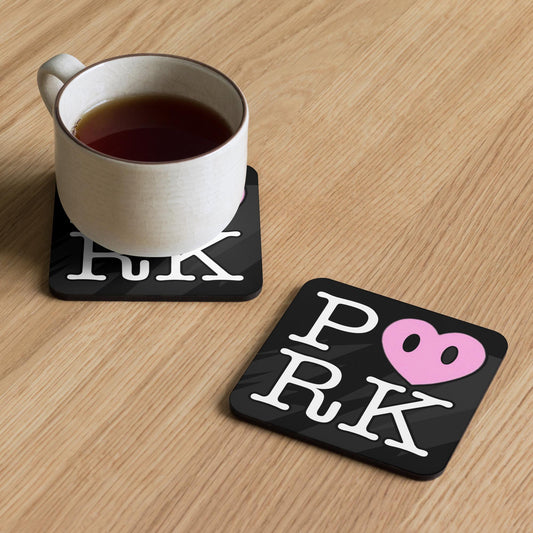 DE-D000#S-000 P<3RK Cork-Back Coaster