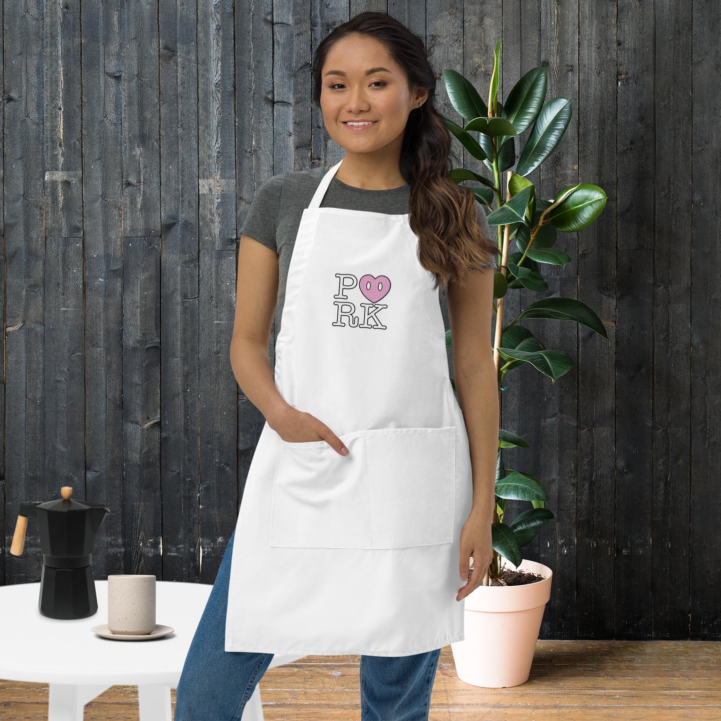 DV-D000#S-000 P<3RK Embroidered Apron