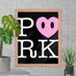 DK-D000#S-000 P<3RK Enhanced Matte Paper Framed Poster (in)