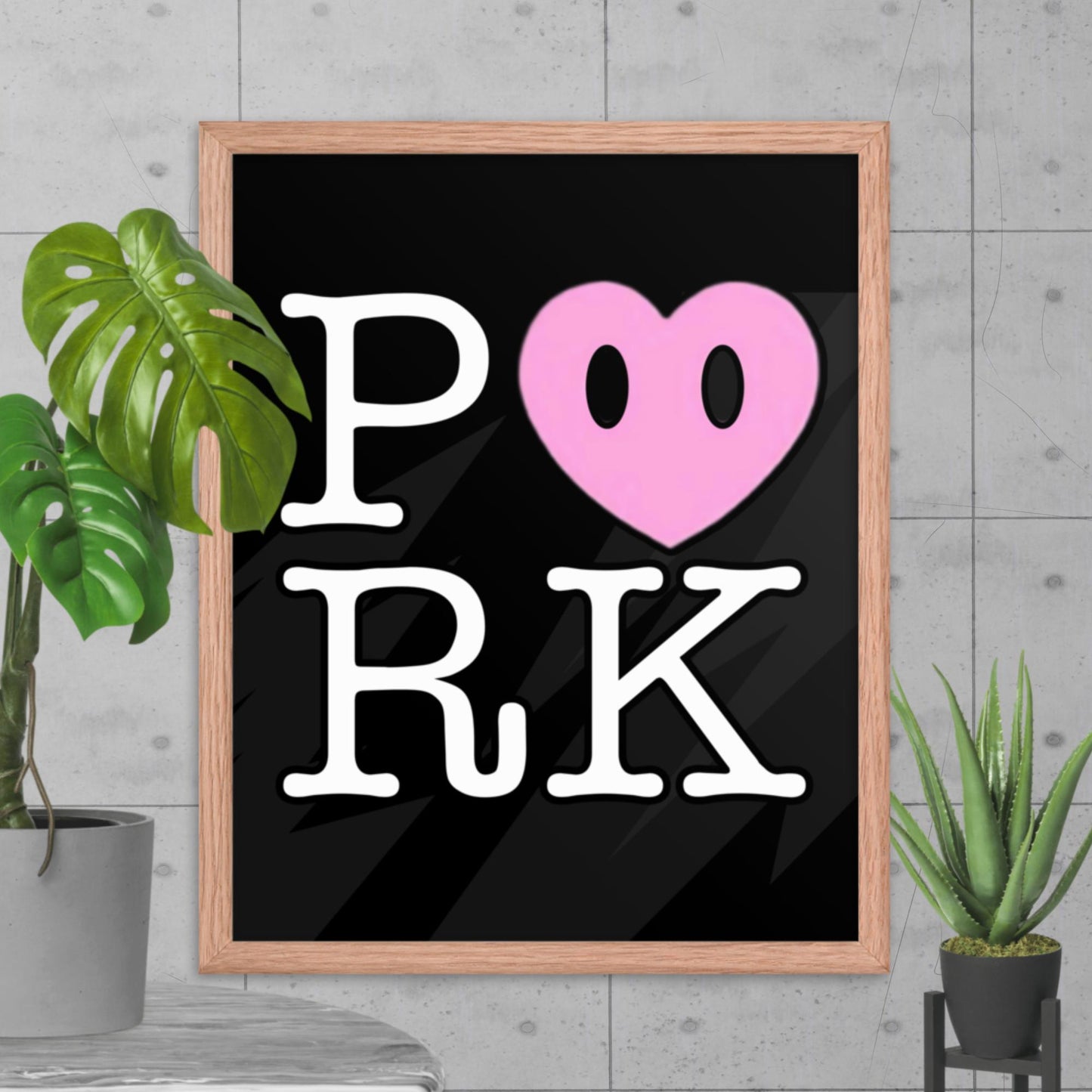 DK-D000#S-000 P<3RK Enhanced Matte Paper Framed Poster (in)