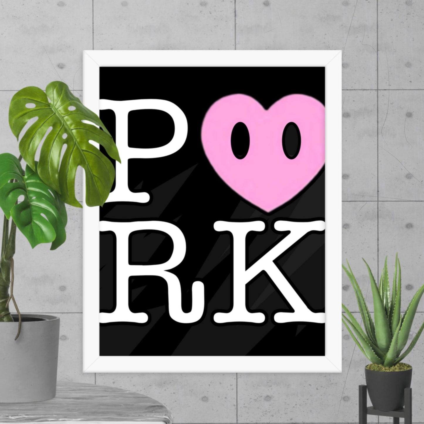 DK-D000#S-000 P<3RK Enhanced Matte Paper Framed Poster (in)