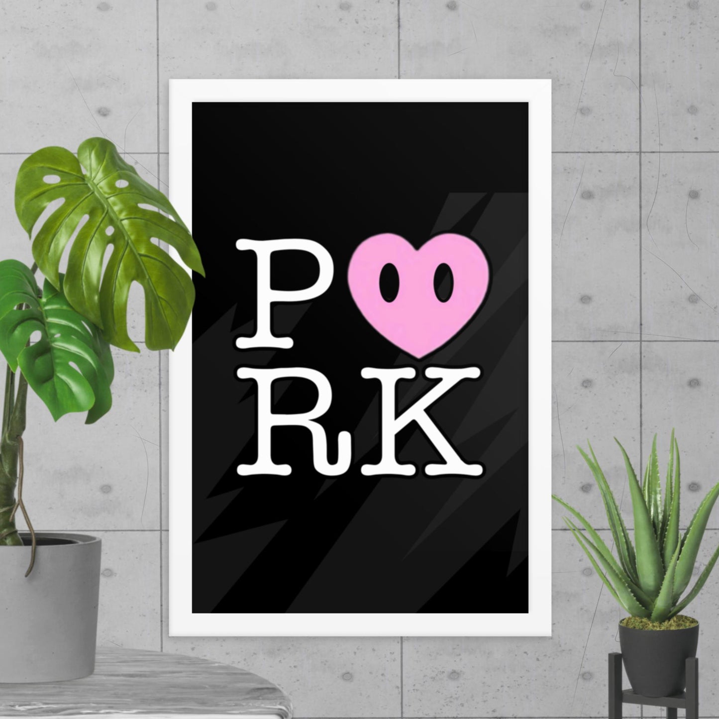 DK-D000#S-000 P<3RK Enhanced Matte Paper Framed Poster (in)