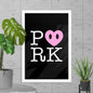 DK-D000#S-000 P<3RK Enhanced Matte Paper Framed Poster (in)