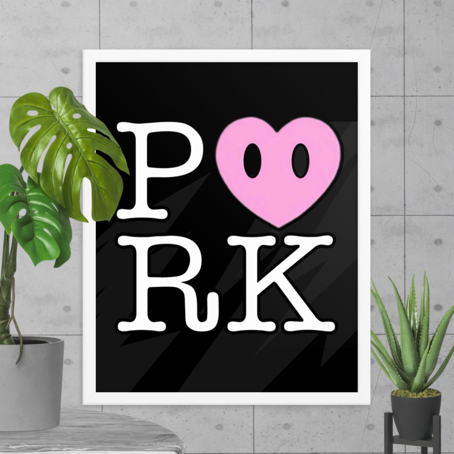 DK-D000#S-000 P<3RK Enhanced Matte Paper Framed Poster (in)