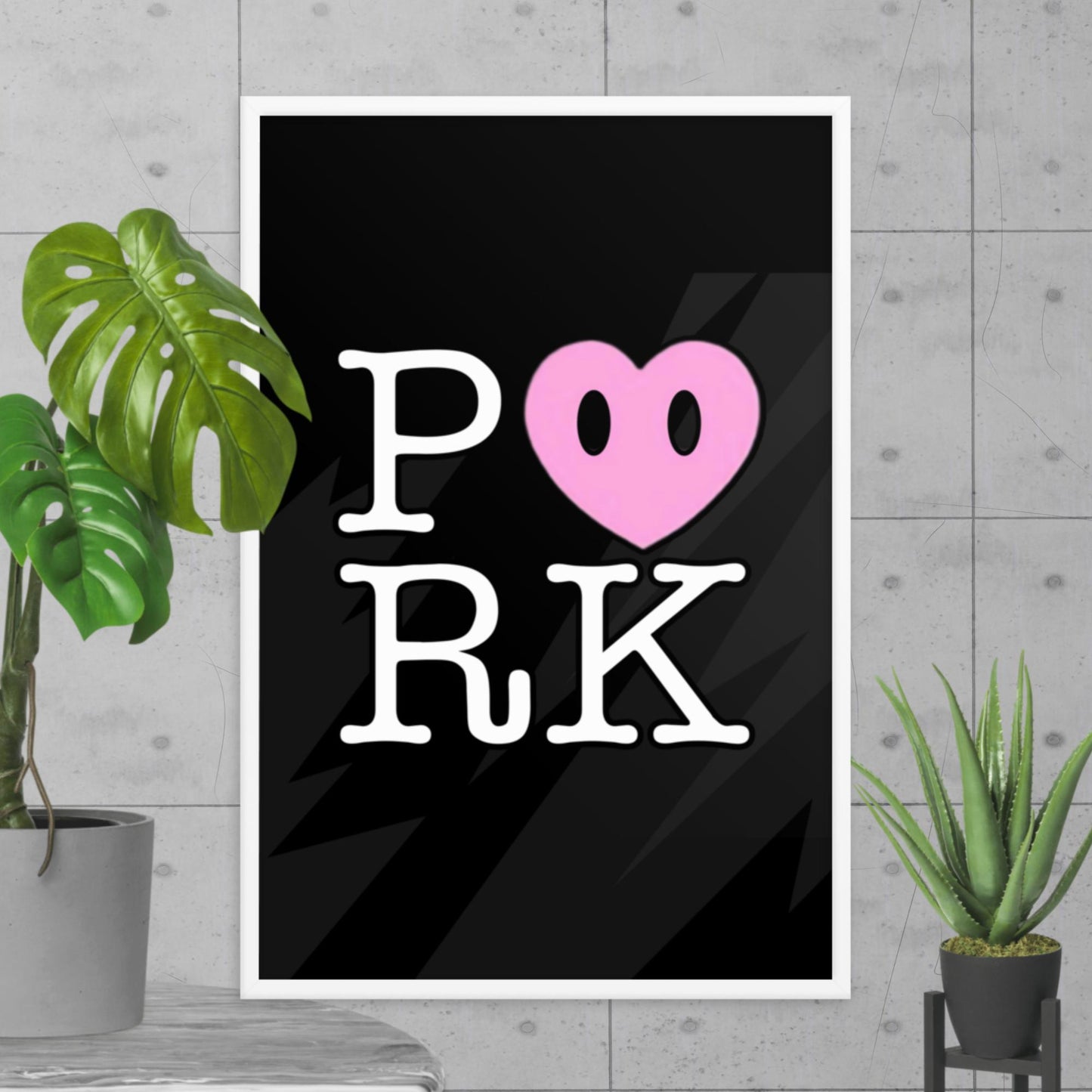 DK-D000#S-000 P<3RK Enhanced Matte Paper Framed Poster (in)