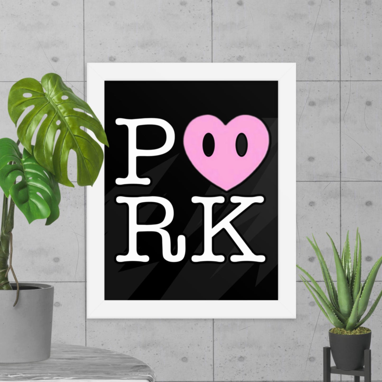 DK-D000#S-000 P<3RK Enhanced Matte Paper Framed Poster (in)