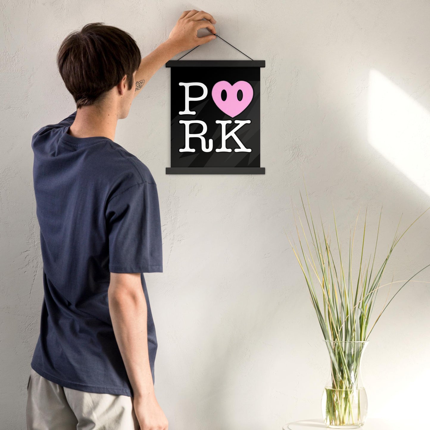 DH-D000#S-000 P<3RK Enhanced Matte Paper Poster With Hanger (in)