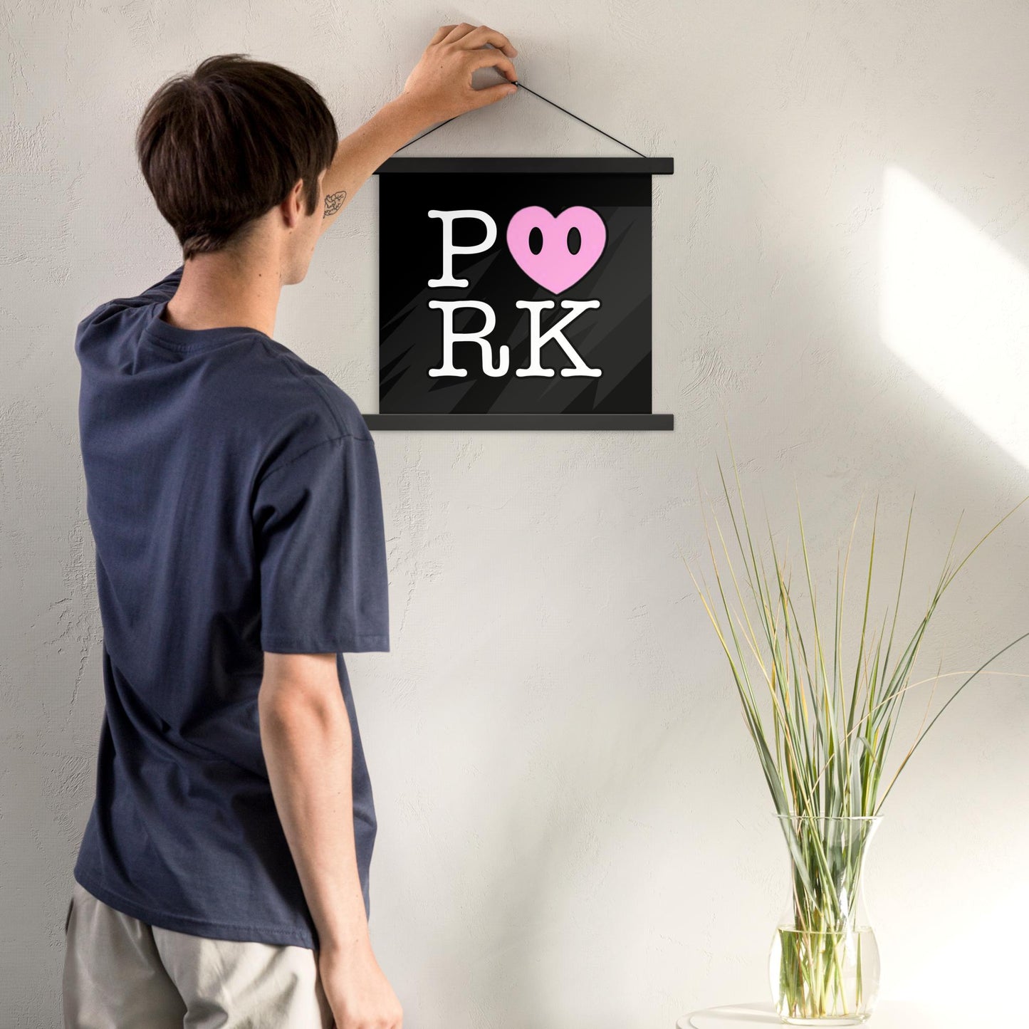 DH-D000#S-000 P<3RK Enhanced Matte Paper Poster With Hanger (in)