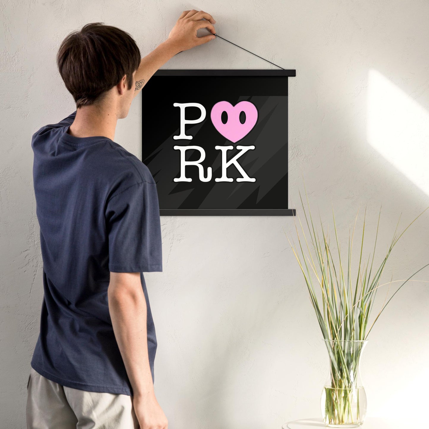 DH-D000#S-000 P<3RK Enhanced Matte Paper Poster With Hanger (in)