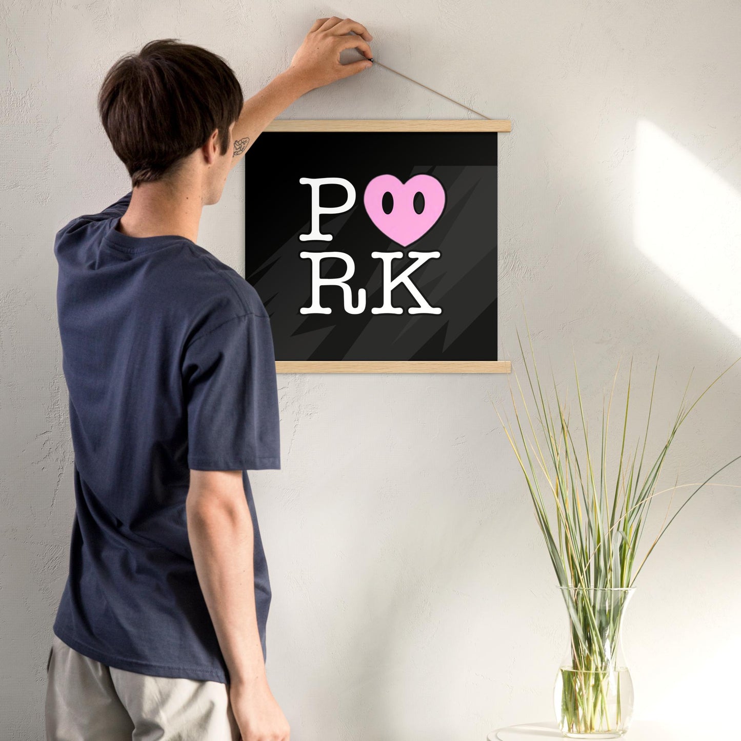 DH-D000#S-000 P<3RK Enhanced Matte Paper Poster With Hanger (in)