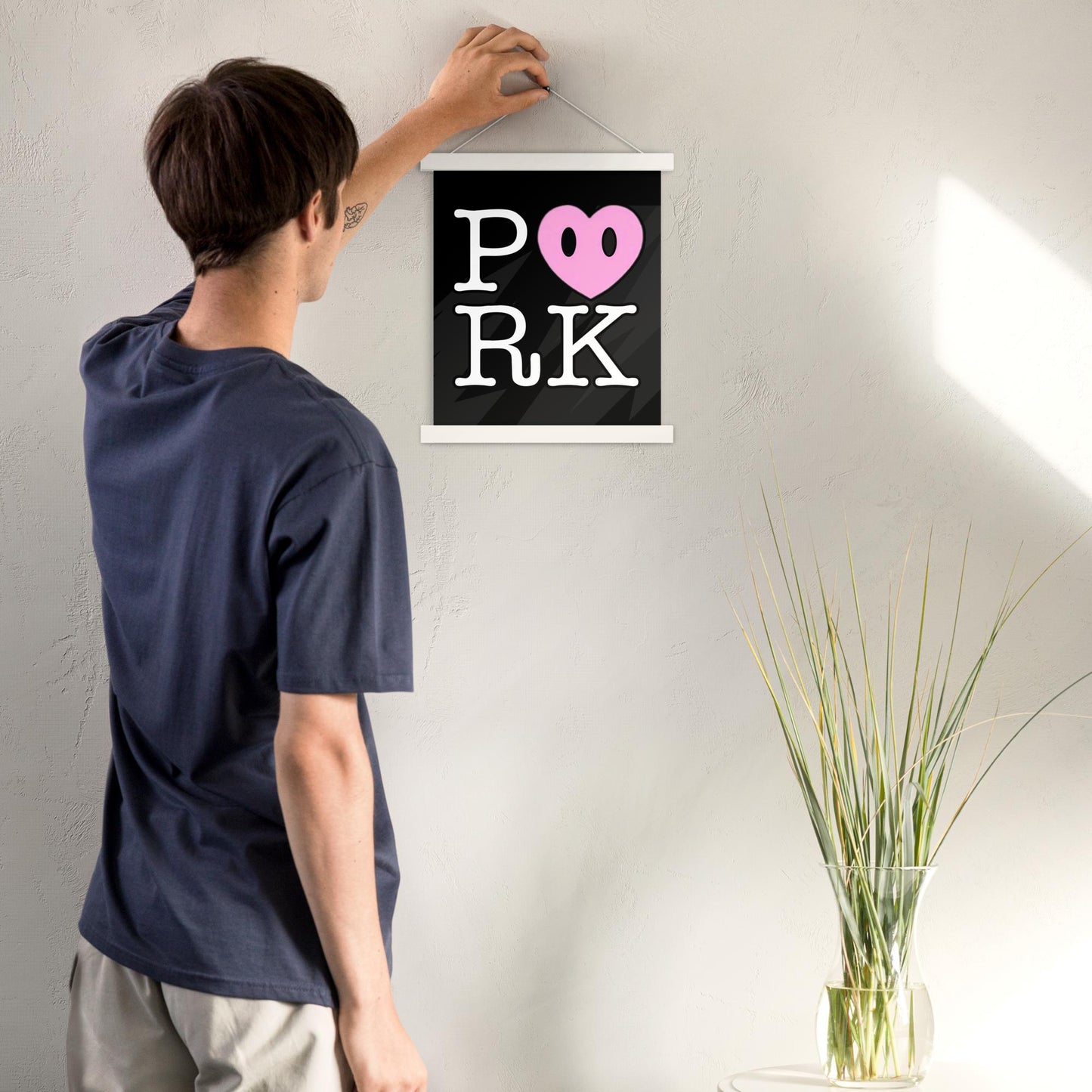 DH-D000#S-000 P<3RK Enhanced Matte Paper Poster With Hanger (in)