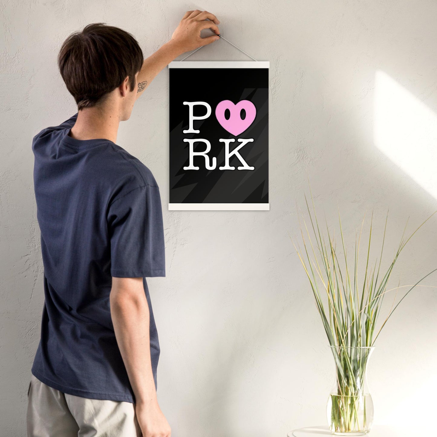 DH-D000#S-000 P<3RK Enhanced Matte Paper Poster With Hanger (in)