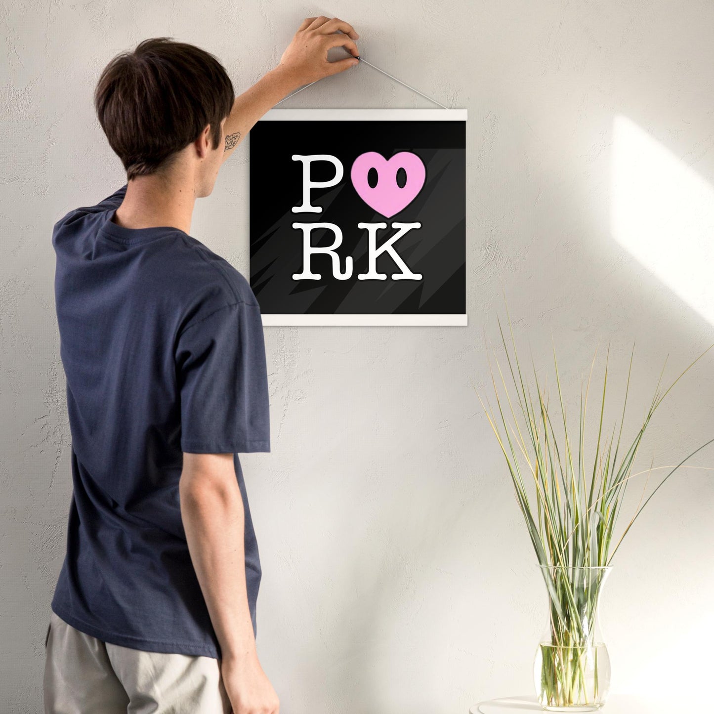 DH-D000#S-000 P<3RK Enhanced Matte Paper Poster With Hanger (in)