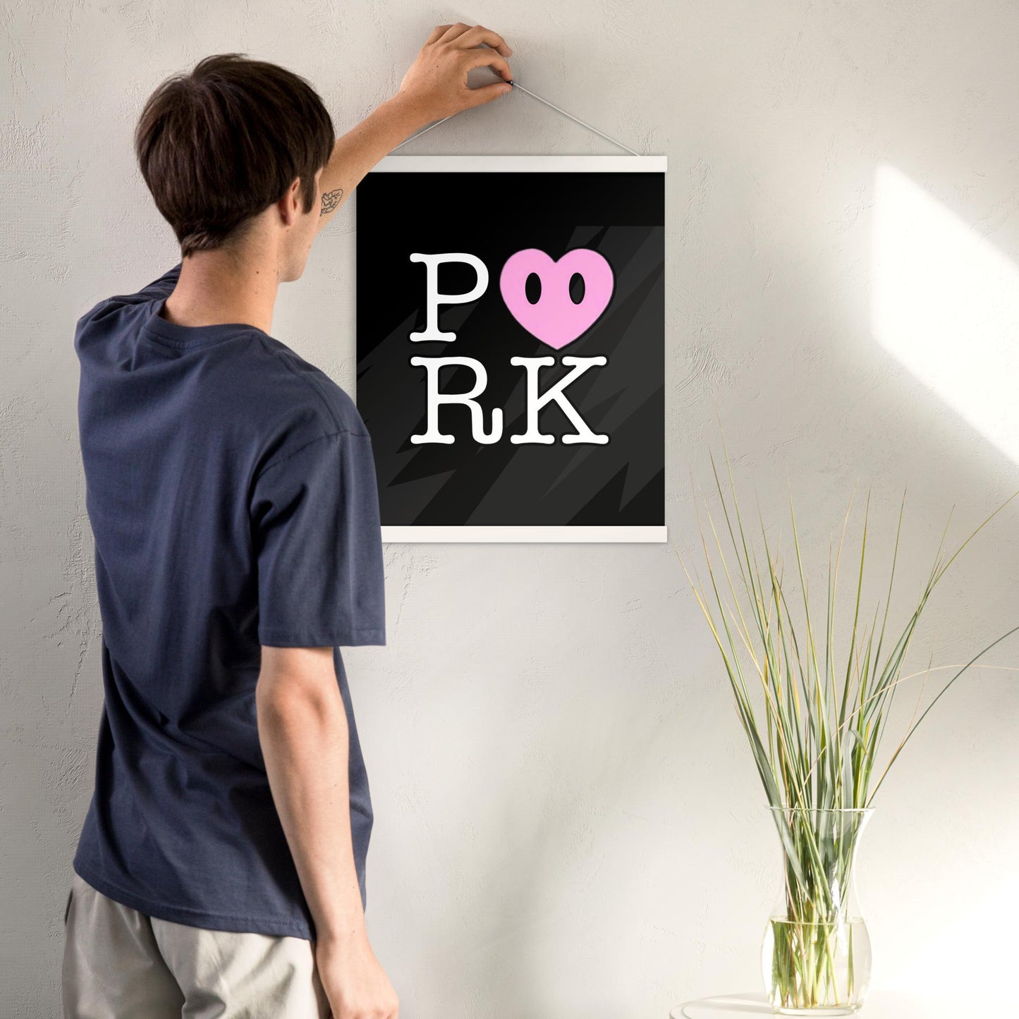 DH-D000#S-000 P<3RK Enhanced Matte Paper Poster With Hanger (in)