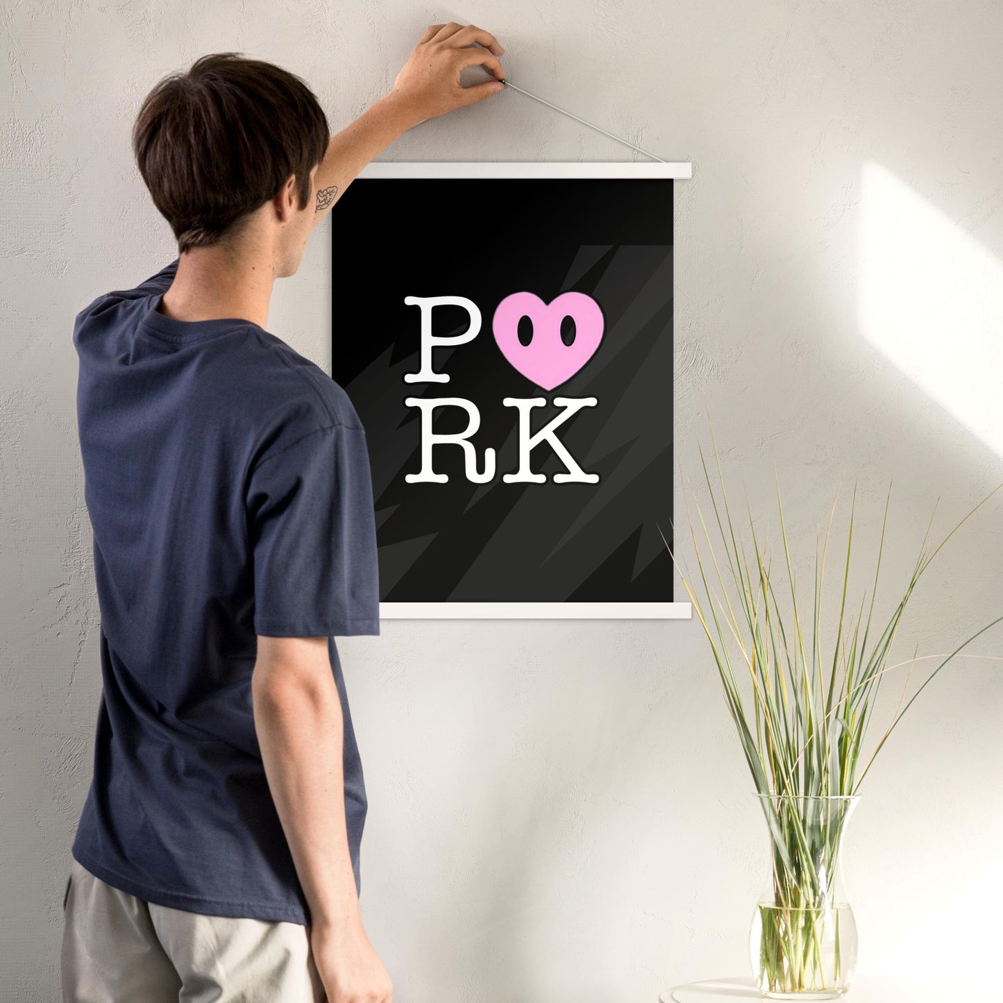 DH-D000#S-000 P<3RK Enhanced Matte Paper Poster With Hanger (in)