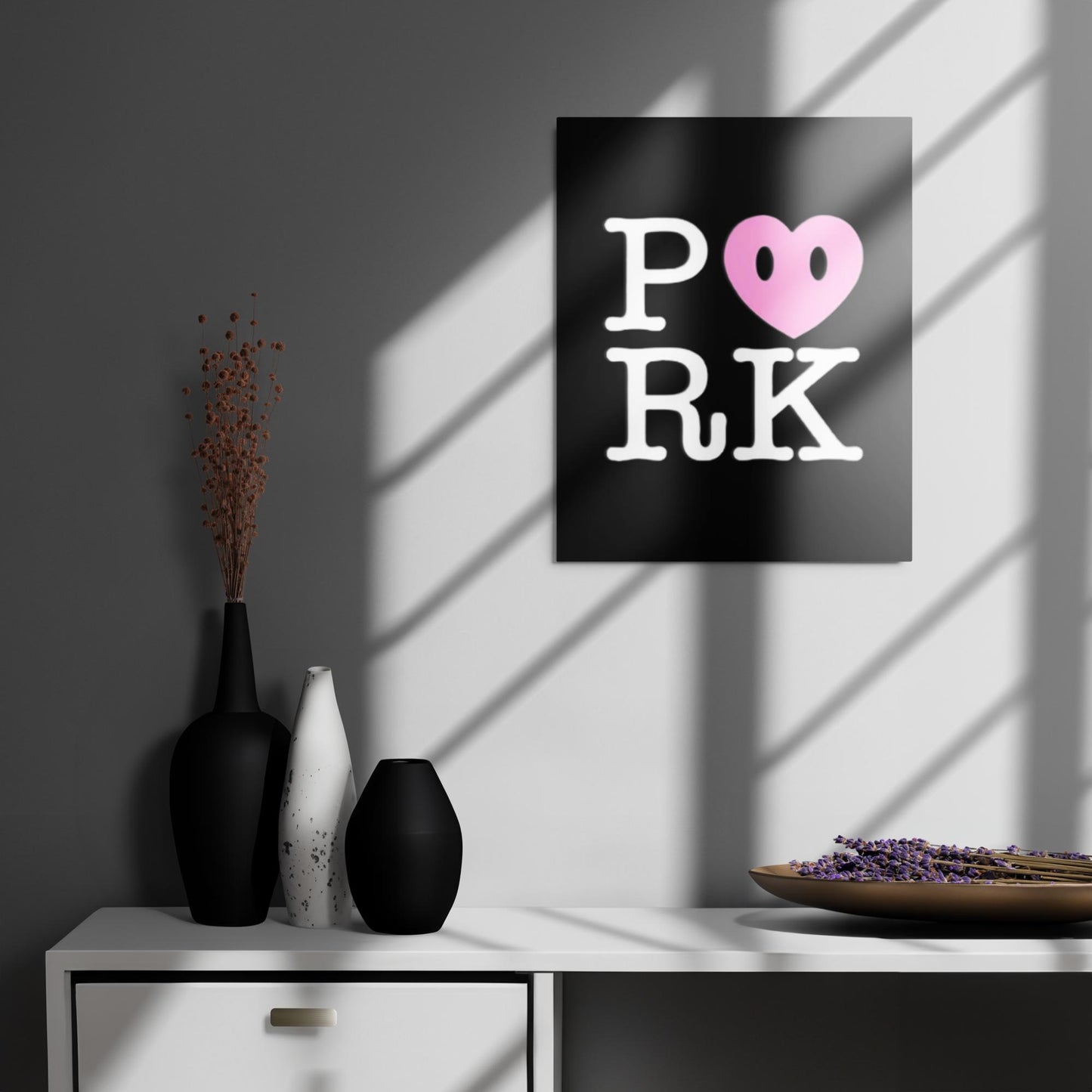 DL-D000#S-000 P<3RK Glossy Metal Print (in)