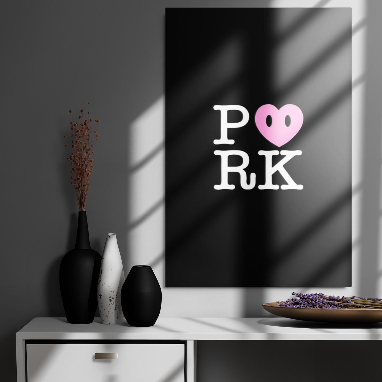 DL-D000#S-000 P<3RK Glossy Metal Print (in)