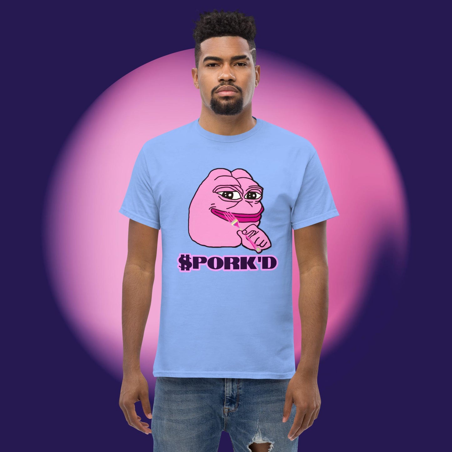 AB-D001#S-004 PINK-PEPE-$PORK Men's Classic Tee