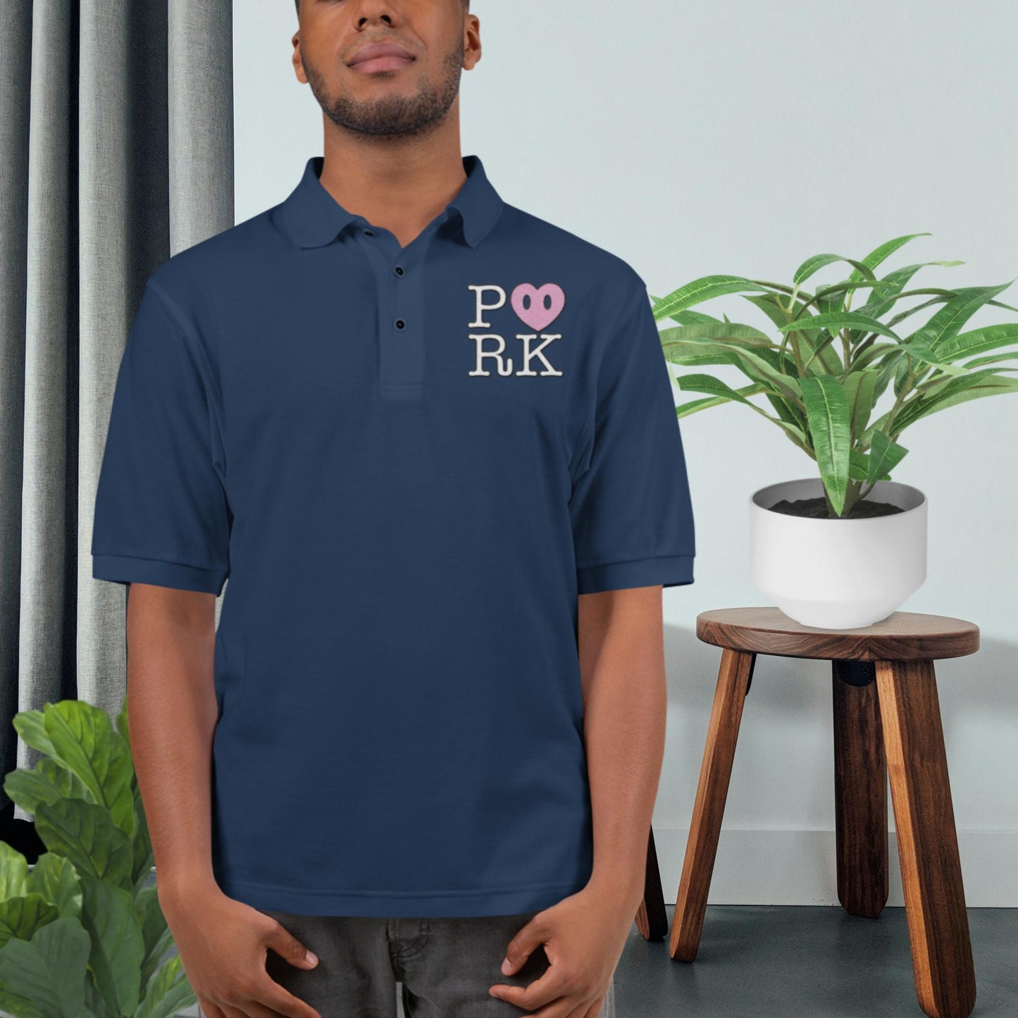 AJ-D000#S-000 P<3RK Men's Premium Polo Shirt