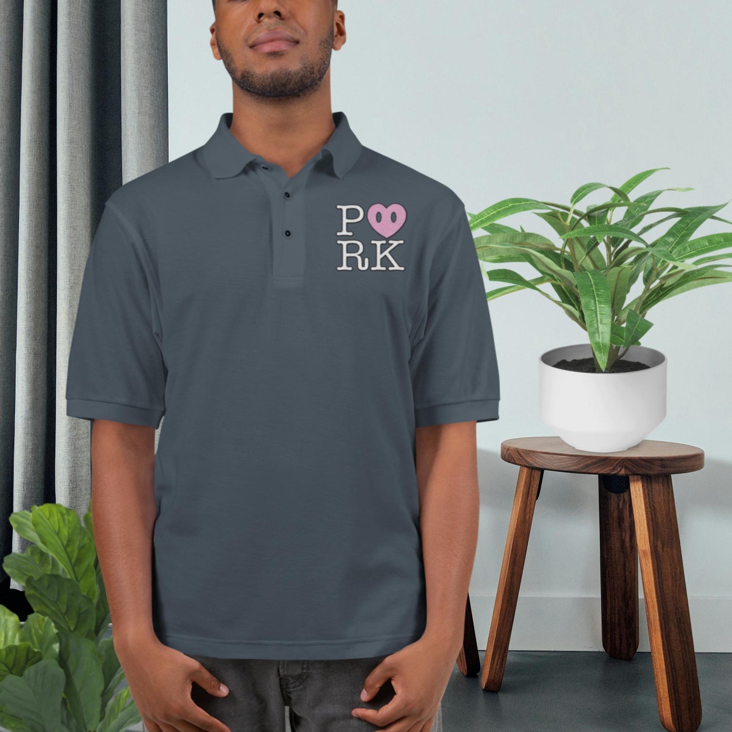 AJ-D000#S-000 P<3RK Men's Premium Polo Shirt