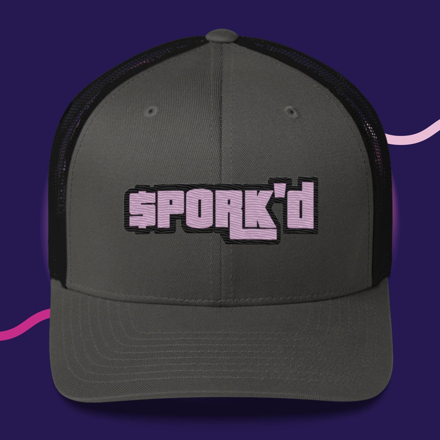 BY-D000#S-052 $PORK'D Snapback Trucker Cap