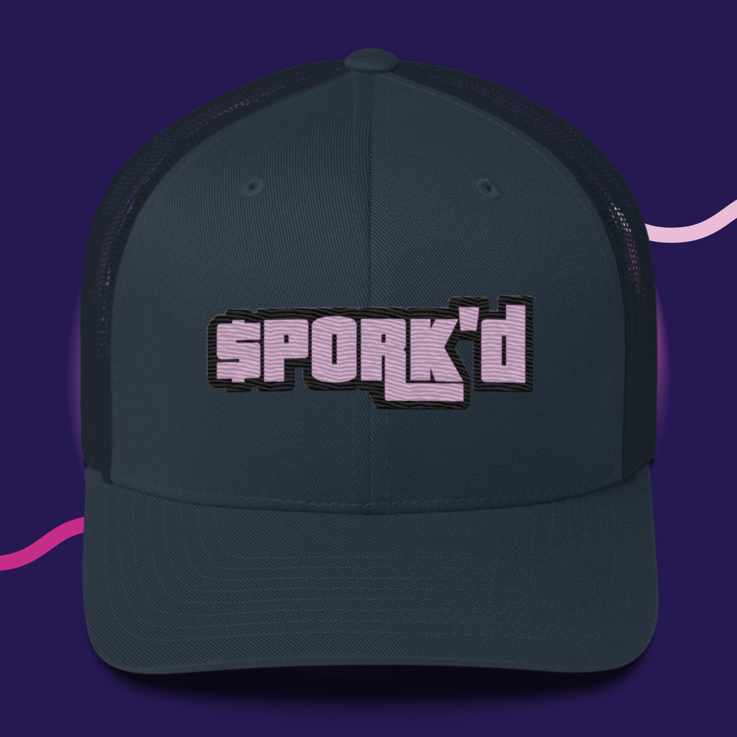 BY-D000#S-052 $PORK'D Snapback Trucker Cap