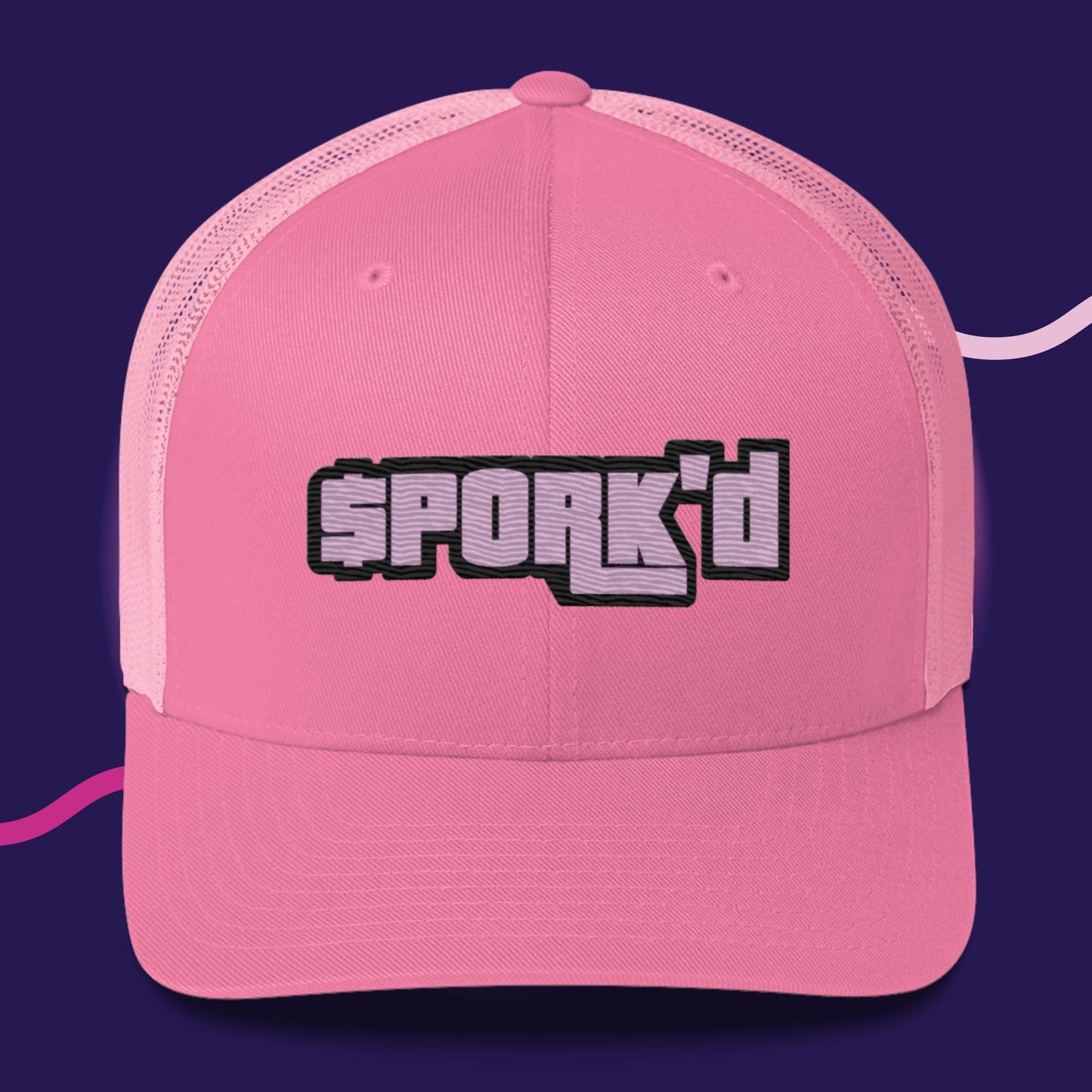 BY-D000#S-052 $PORK'D Snapback Trucker Cap