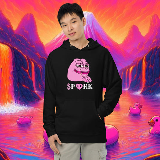 BB-D001#S-001 PINK PEPE $PORK Unisex Midweight Hoodie