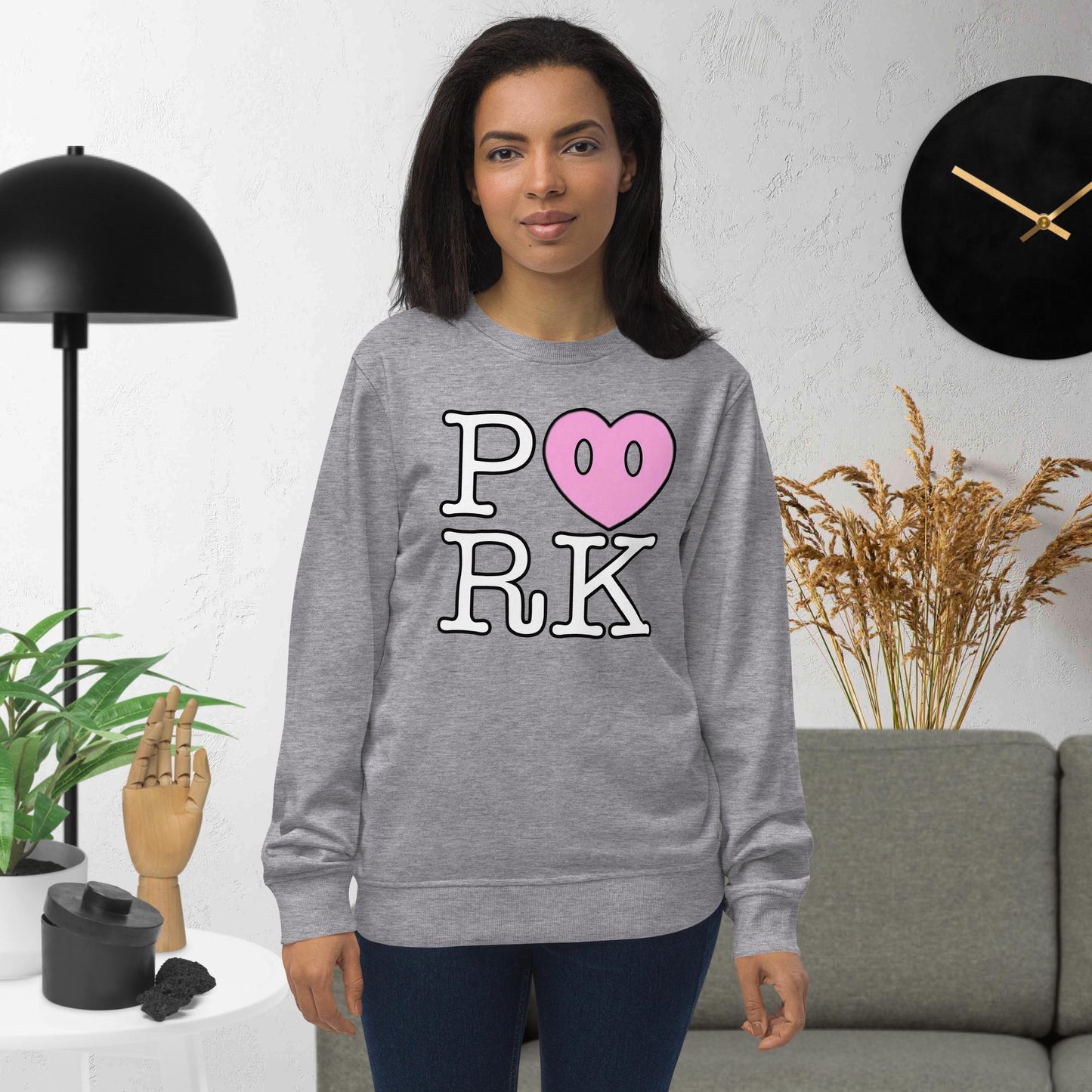 AV-D000#S-000 P<3RK Unisex Organic Sweatshirt