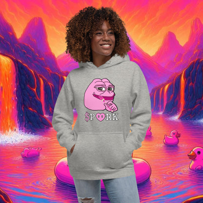 BA-D001#S-001 PINK PEPE $PORK Unisex Premium Hoodie