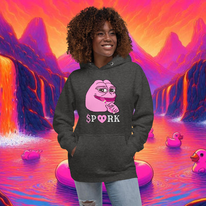 BA-D001#S-001 PINK PEPE $PORK Unisex Premium Hoodie