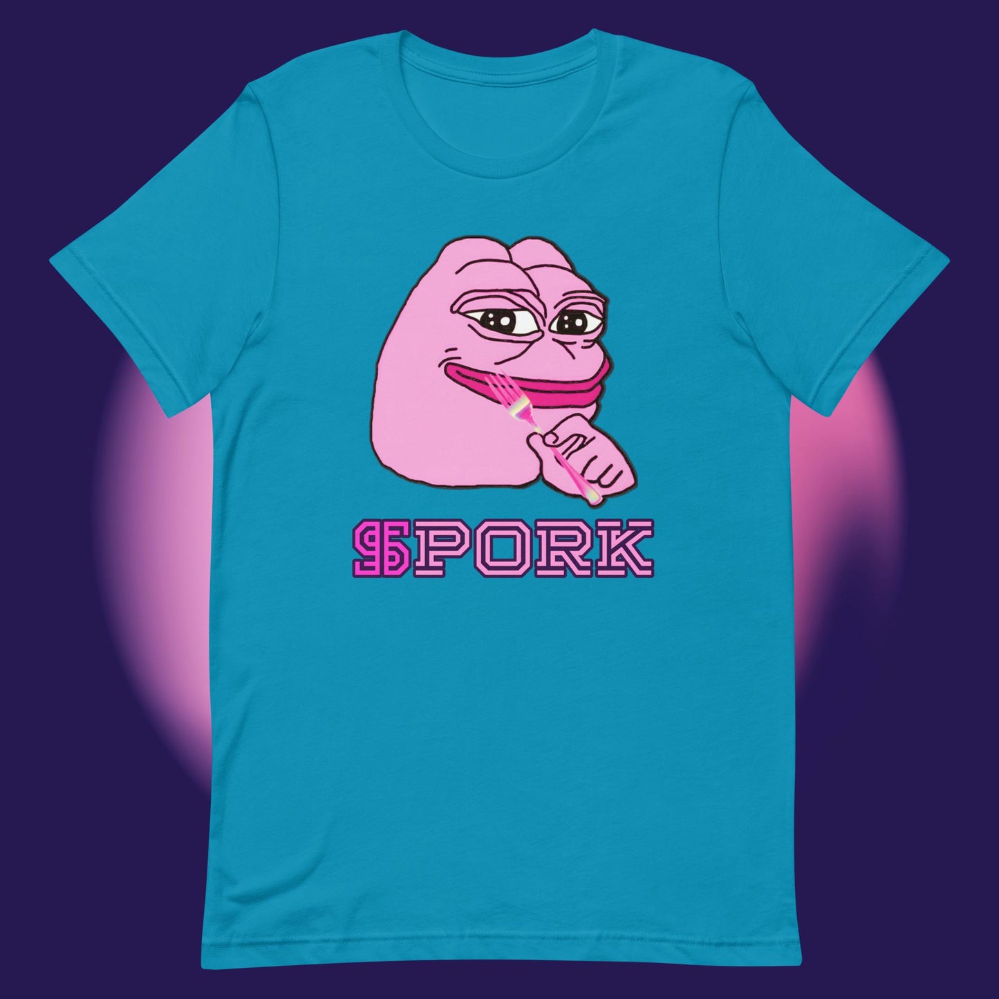 AA-D001#S-023 PINK-PEPE-$PORK Unisex Staple T-Shirt