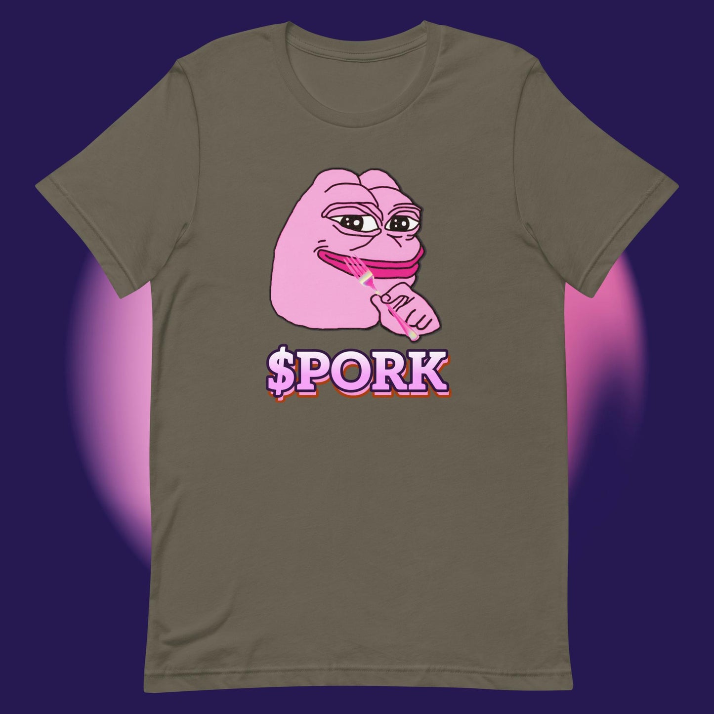 AA-D001#S-030 PINK-PEPE-$PORK Unisex Staple T-Shirt