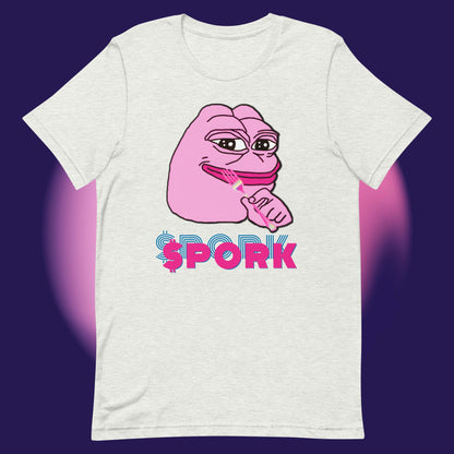 AA-D001#S-024 PINK-PEPE-$PORK Unisex Staple T-Shirt