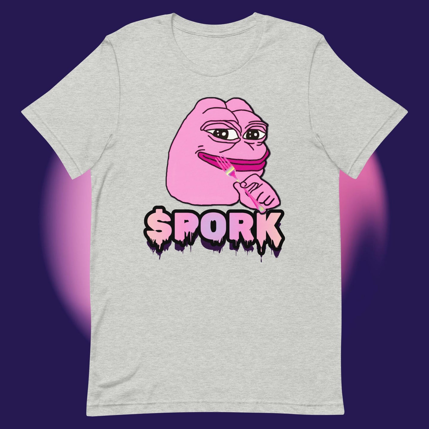 AA-D001#S-015 PINK-PEPE-$PORK Unisex Staple T-Shirt