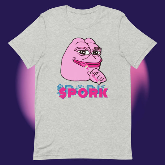 AA-D001#S-024 PINK-PEPE-$PORK Unisex Staple T-Shirt