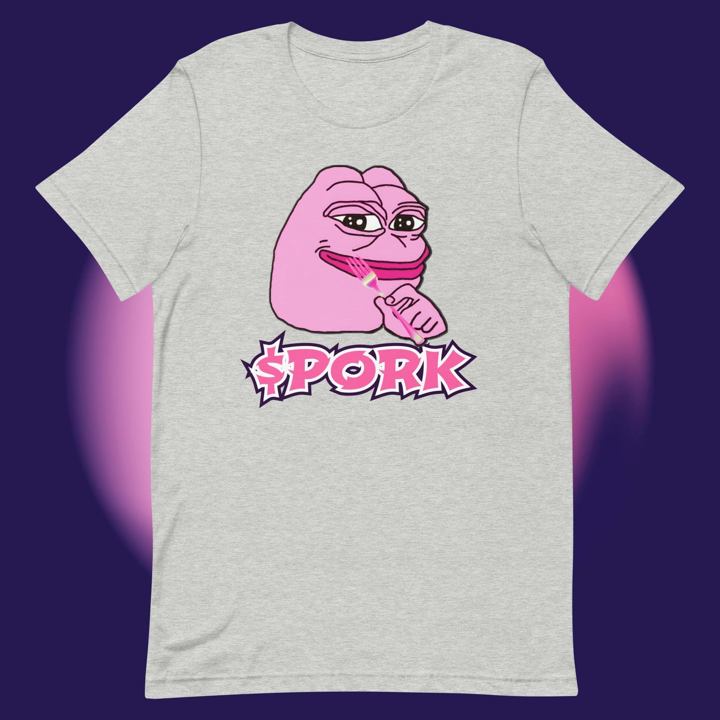 AA-D001#S-034 PINK-PEPE-$PORK Unisex Staple T-Shirt