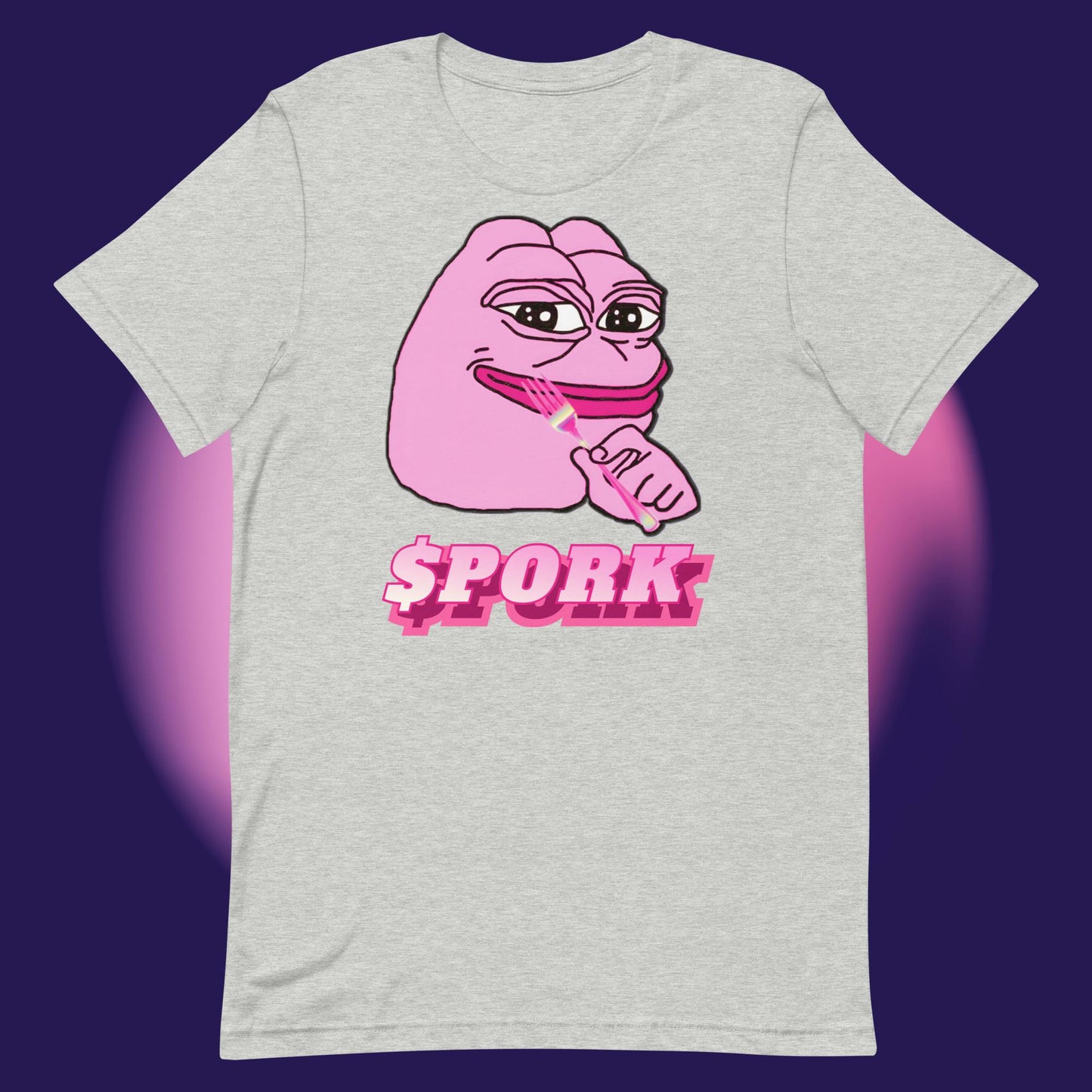 AA-D001#S-039 PINK-PEPE-$PORK Unisex Staple T-Shirt