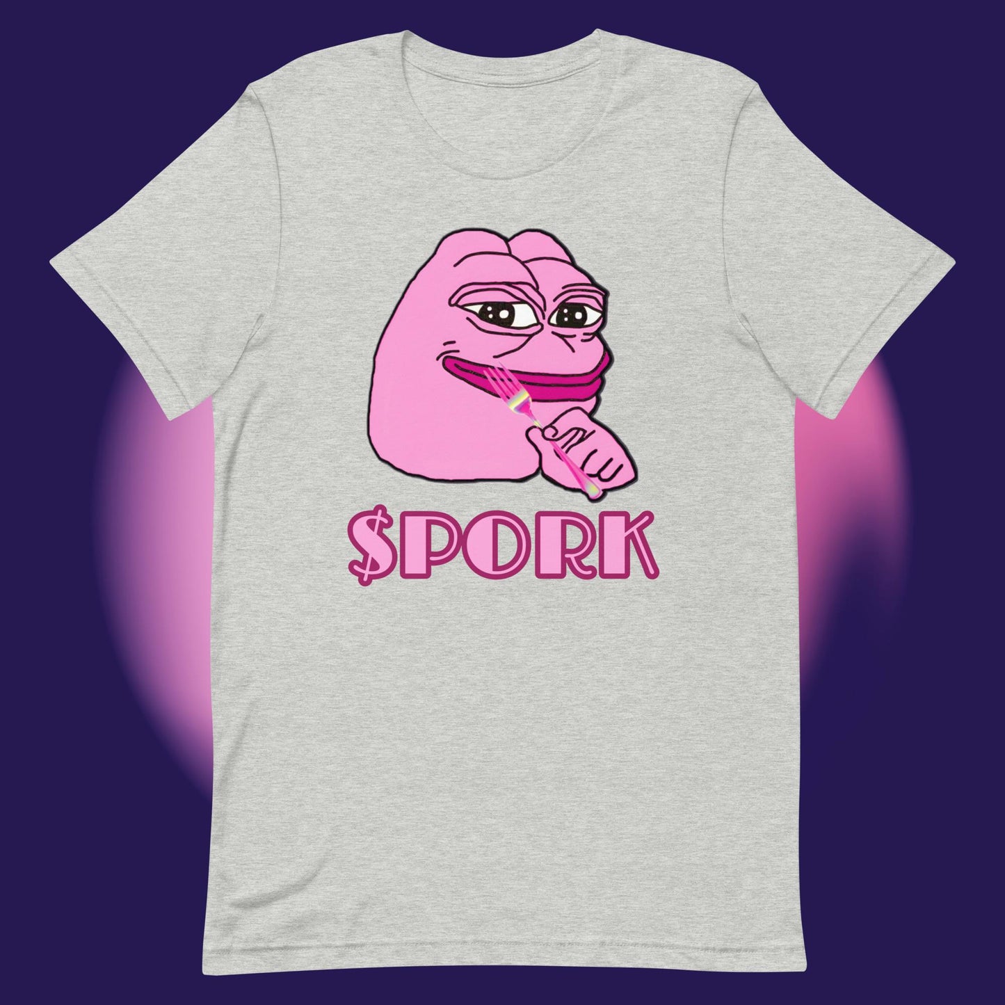 AA-D001#S-044 PINK-PEPE-$PORK Unisex Staple T-Shirt