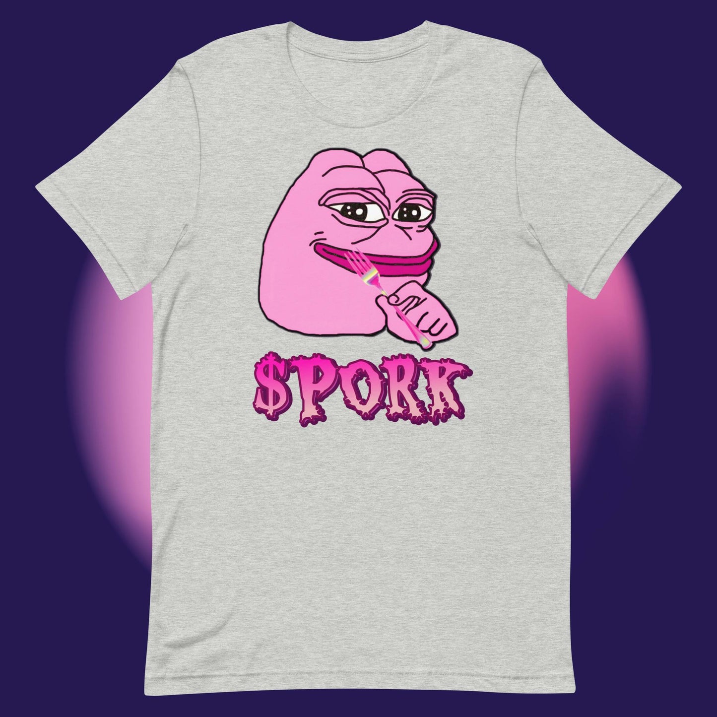 AA-D001#S-046 PINK-PEPE-$PORK Unisex Staple T-Shirt