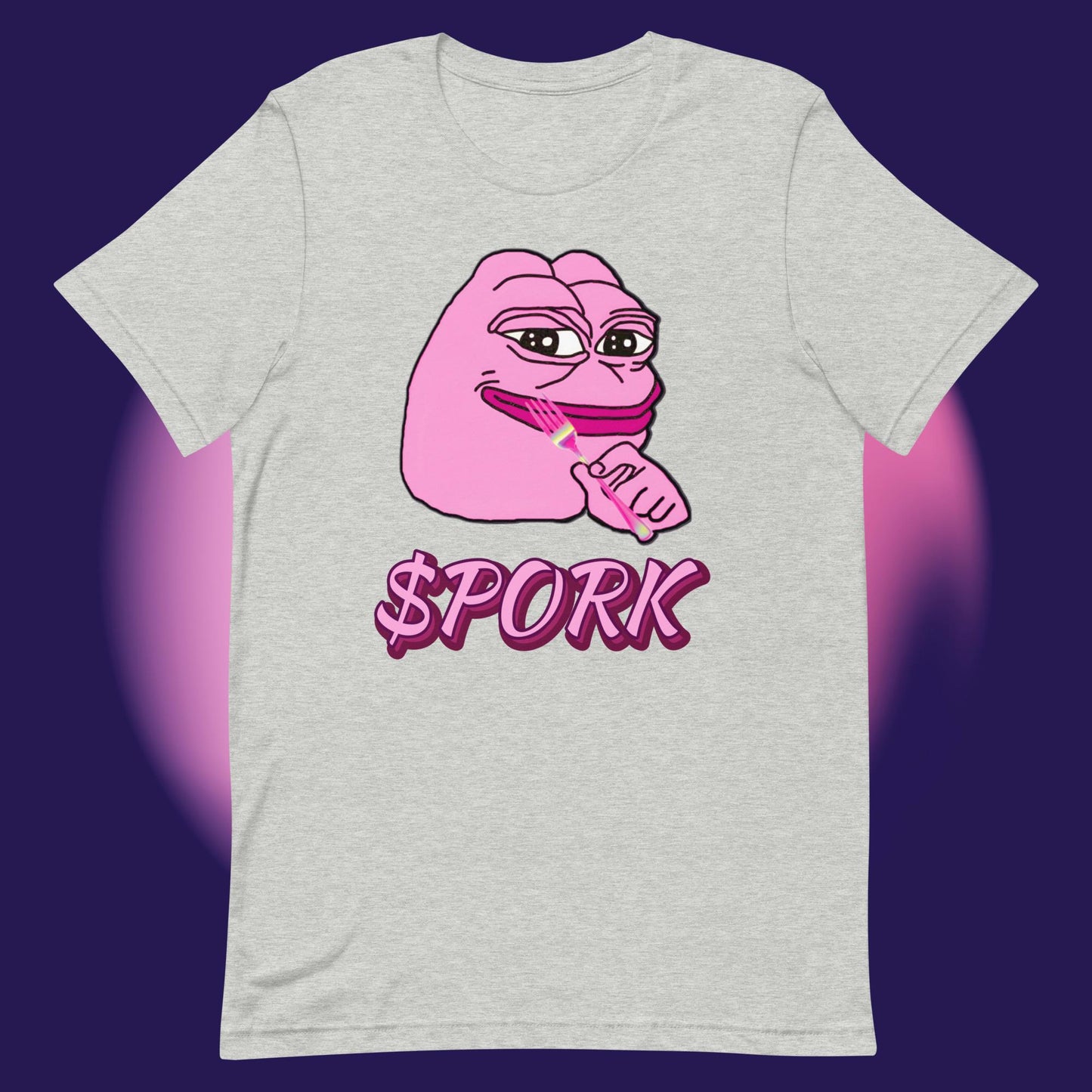 AA-D001#S-047 PINK-PEPE-$PORK Unisex Staple T-Shirt