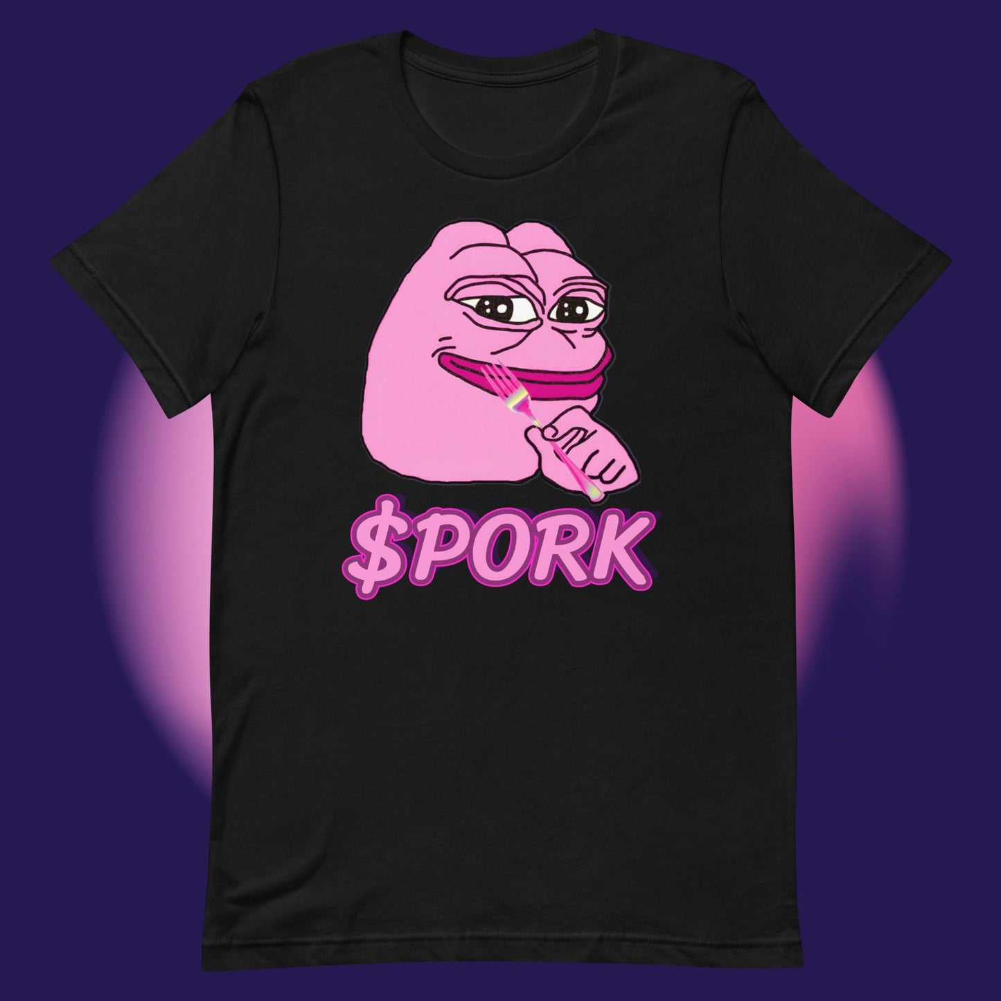 AA-D001#S-011 PINK-PEPE-$PORK Unisex Staple T-Shirt