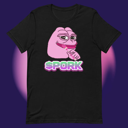 AA-D001#S-016 PINK-PEPE-$PORK Unisex Staple T-Shirt