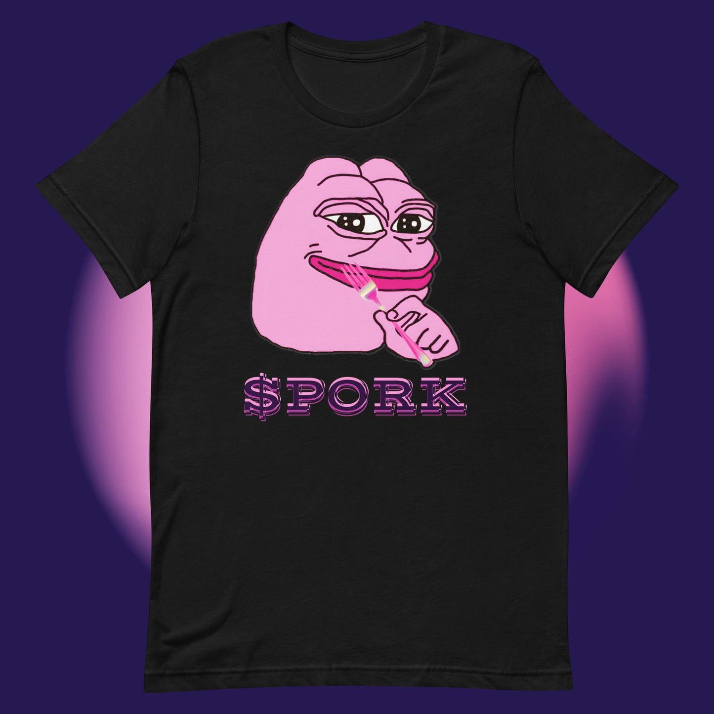 AA-D001#S-019 PINK-PEPE-$PORK Unisex Staple T-Shirt