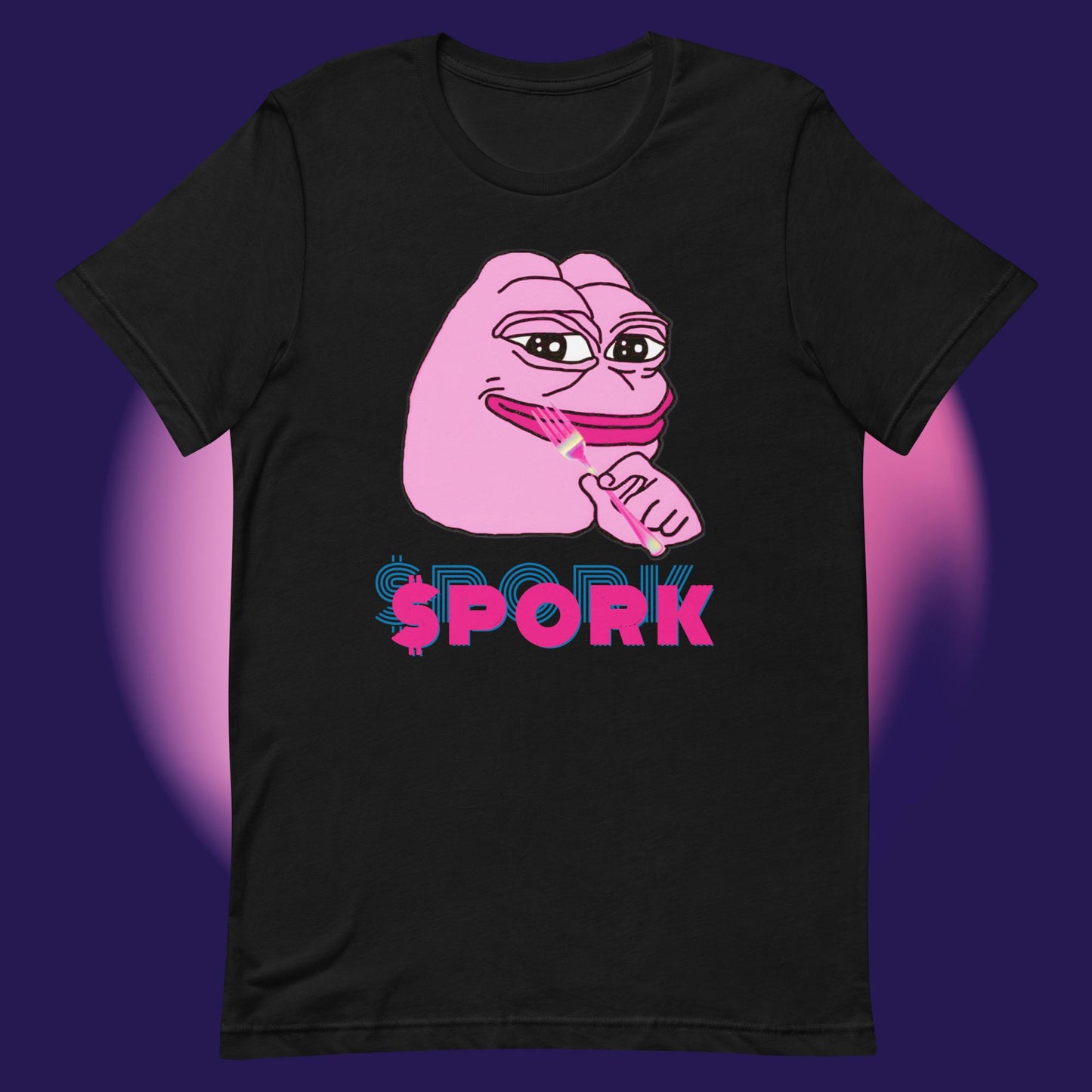 AA-D001#S-024 PINK-PEPE-$PORK Unisex Staple T-Shirt