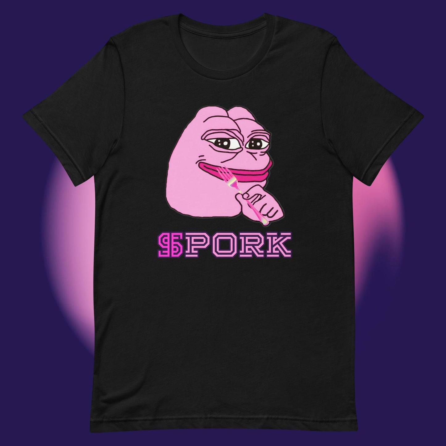 AA-D001#S-023 PINK-PEPE-$PORK Unisex Staple T-Shirt