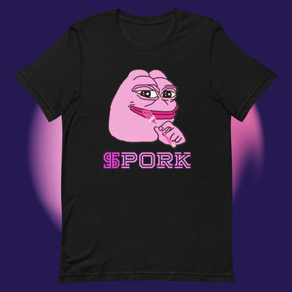 AA-D001#S-025 PINK-PEPE-$PORK Unisex Staple T-Shirt