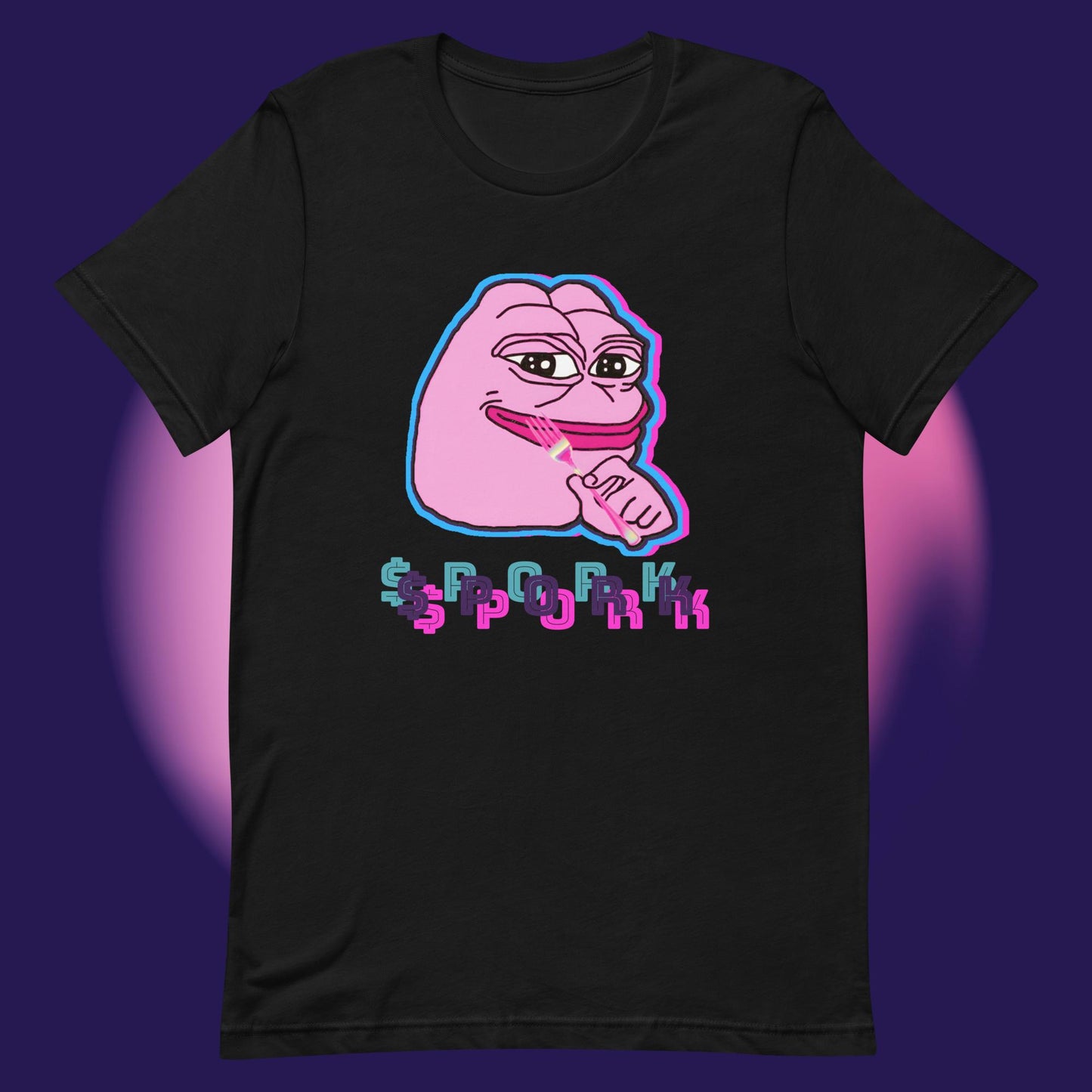 AA-D001#S-026 PINK-PEPE-$PORK Unisex Staple T-Shirt